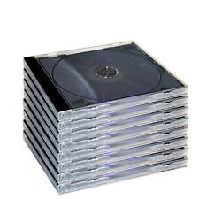 CD/DVD Jewel 10,4 mm Hüllen für 1 Disc mit schwarzem Tray (5 Stück) Marken Dragon Trading® - 3