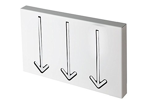 Design Wandgarderobe ARROW 3er weiss Garderobe - 4