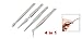 4 Piece Tweezer Set / For Hobby, Craft, Jewellery, Electronics and Model Making [version:x8.3] by DELIAWINTERFEL