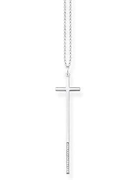 Thomas Sabo Damen-Kette mit Anhänger 925 Silber Diamant (1 ct) weiß - D_KE0024-725-14-L80v
