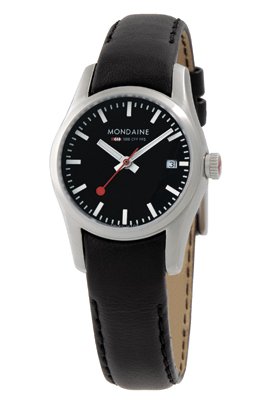 Mondaine Retro Ladies Stainless Steel Date (standard strap length)