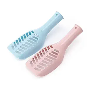 Royale Cat Plastic Cat Litter Scoop, Hollow Handle Cat Litter Shovel (Buy 1 Get 1 Free)