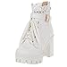 Produktbild LILIHOT Damen Schnür Stiefeletten Mode Frauen dicken High Heel Schnürstiefelette Plattform Spitze Student Schuhe Chunky Heels Boots Absatz Warm Freizeit Schuhe