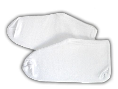 JTshop - Moisturising 98% Cotton White Sleep Socks