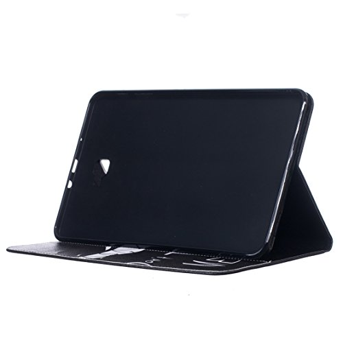 Romtronic Cute Colorful Flip Tasche PU Leder Abdeckung Stand Schutzhülle für Samsung Galaxy Tab A6 10.1 Pouces SM-T580 / SM-T585 + 1 x Schwarz Stylus (Design 08) - 5