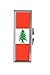 Produktbild Originality Libanon Flag Pillendose für Geldbörse oder Tasche, Pillendose Deko-Boxen Geschenk-Box Pillen-Organizer für Reisen Pillen Vitamin-Box Etui 3 Fächer Medizin-Etui