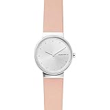 Skagen Damen Analog Quarz Uhr mit Leder Armband SKW2753