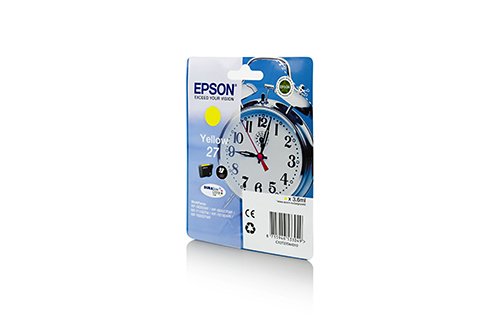 Epson Ink Yellow, 10ml No. 27, blister, C13T27044010 (No. 27, blister Standard capacity)