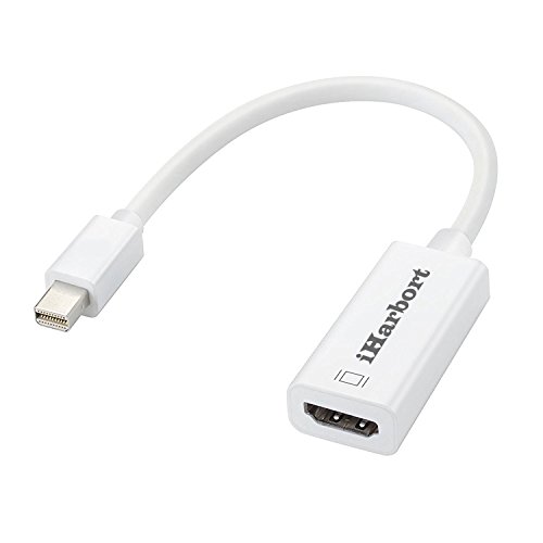 iHarbort Mini DisplayPort auf HDMI, Thunderbolt Mini DP auf HDMI HD TV AV Kabel Adapter Audio Video Konverter für Apple Macbook Pro, Macbook Air, iMac, Mac mini, Microsoft Surface Pro / Pro 2/3 Pro, Lenovo Thinkpad X1 usw