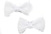 Mytoptrendz® Kids Girls Small Bow Hair Clip Pin Cute Little Bow Knot Hair Clips on Beak clip (White 1 pair )