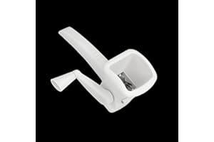 ANGOPE Molinillo Hierbas - Moledor Manual perejil, con lámina de Acero Inoxidable - fácil de Usar, Seguro y eficaz - diseño Ideal, Color Blanco