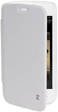 Red Qube Flip Cover for Gionee P2 - White