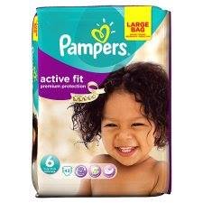 Pampers Active Fit Nappies Size 6 Large Pack43 per pack