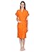 FILMAX® ORIGINALS BATHROBE GOWN 100% COTTON IN TERRY TOWEL UNISEX BATH ROBE (FREE SIZE - ORANGE) RS.595.00
