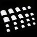 100 x False White Toe Feet Nails Full Coverage, 10 different sizes (10 of each size) posted from London by Fat-Catz