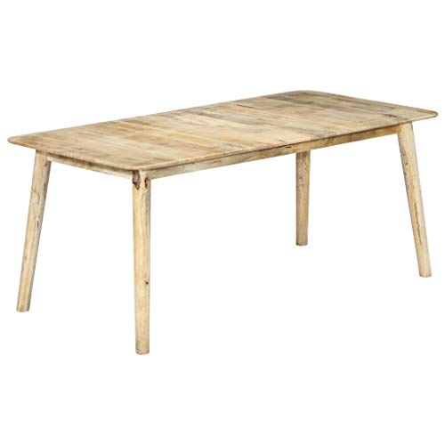 Vidaxl Mangoholz Massiv Esstisch Handgefertigt Esszimmertisch Kuchentisch Speisetisch Tisch Massivholztisch Holztisch Esszimmer 180x90x76cm Amazon De Kuche Haushalt