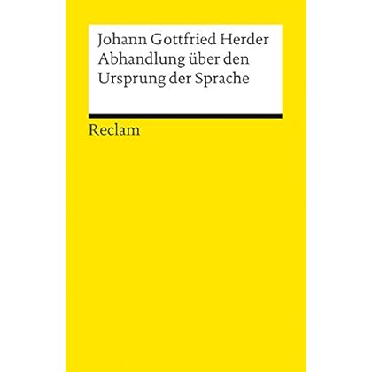 [PDF] Download Abhandlung über den Ursprung der Sprache: Reclams Universal-Bibliothek Kostenlos