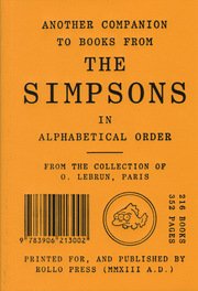 Another Companion to Books from the Simpsons livre
