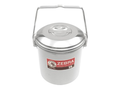 ZEBRA Edelstahl Bushcraft Kochtopf – Billy Can -, mit Einsatz – 14cm, 2 Liter, für 2 Personen - 5