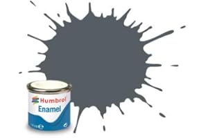 RADIOKONTROL per HUMBROL AA1376 n. 125 US Dark Grey - Satin - Tinlet No 1 (14ml) ENAMEL SMALTO