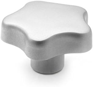 Ganter Standard Elements | Star Knob – GN 5334 – Matte Sandblasted Stainless Steel, GN 5334-60-M12-E