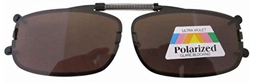 Preisvergleich Produktbild Aufsatz Sonnenbrille für Brillenträger Sehstärke Clip Brillenaufsatz Sonnenbrillenaufsatz Sonnenbrillenclip neu (braun)