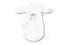 Baby Boum Unisex Baby 60cm Long Super Soft Car Seat Sleeping Bag with Arms and Scratch Mitts with High Quality Smurf Appliqué Milky White 0-3 Months