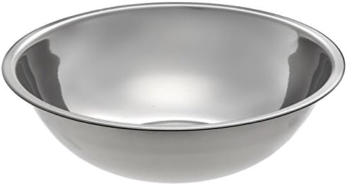 2 x Stainless Steel Deep Mixing Bowls Choose from 4 Sizes Salad,Snacks, Serving (24cm)