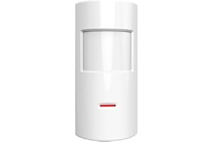 WallMall - Sensore di Movimento Volumetrico Infrarossi PIR Wireless 433Mhz Antifurto Allarme Casa Angolo 110° fino a 10 Metri Basso Consumo