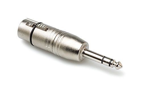 HosaTech GXP-143 XLR3F to 1/4 inch TRS Adapter