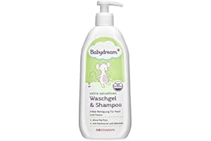 BABYDREAM Baby extra sensitives Waschgel & Shampoo - Milde Reinigung für Haut und Haare - 500 ml