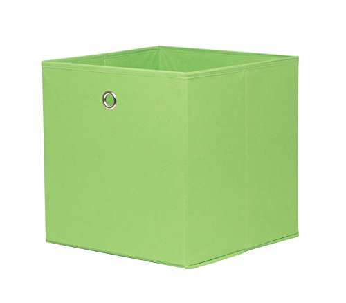 Intertrade 1537 Faltbox 3-er Set Btea 1 Stoff-Optik, 32 x 32 x 32 cm, grün - 2