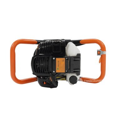 TIMBERPRO Erdlochbohrer inkl. 3 Bohraufsätzen 100/150/200 mm - 8