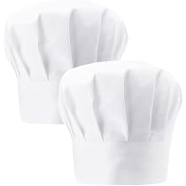 2 Toques De Chef En Coton Ajustables - Haute Qualité Pour Cuisiniers Et Restaurants