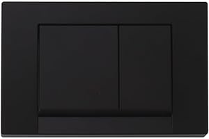 TEAL HOME Pannello di comando per WC UWT02L-GE, piastra quadrata nera da incasso, 212 × 142 × 20 mm