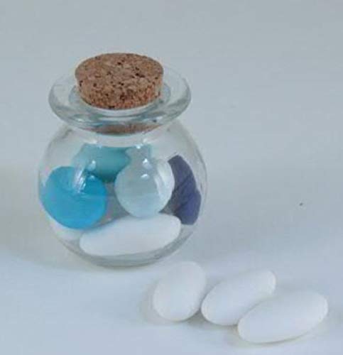 Preisvergleich Produktbild 12x confettata runden Glas keksdosen mit Kork Menage