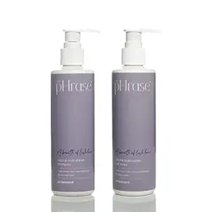 The pHrase Hair Shampoo and Hair Mask Conditioner For Hair Fall Control - 200ml Each for Men and Women