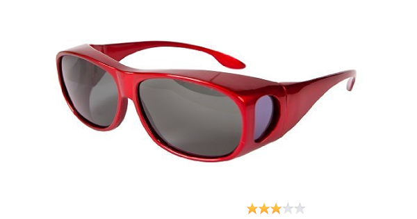 OPTICAID POLARIZZATE SPORT DA SOVRAPPORRE / OCCHIALI DA SOLE DESIGN TO BE  INDOSSATA OVER PRESCRIZIONE OCCHIALI ROSSO SCURO : Amazon.it: Abbigliamento