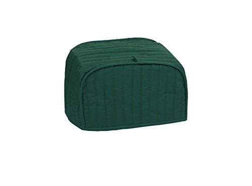 RitzPolyester/Cotton Quilted Two Slice Toaster Appliance Cover, Dust and Fingerprint Protection, Machine Washable, Dark Green