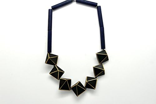 Necklace wood Midnight Blue – Fanny FOUKS
