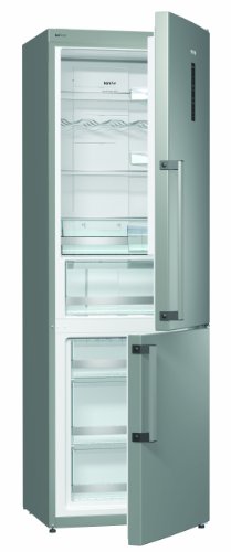 Gorenje NRK 6193 TX Khl-Gefrier-Kombination / A+++ / 185 cm Hhe / 168 kWh/Jahr / 238 L Khlteil / 85 L Gefrierteil / Abtau-Vollautomatik NoFrost / AdaptCool-System mit Memory-Funktion / Elektronische Steuerung ber LED TouchControl Display / Inox Finger Touch Free