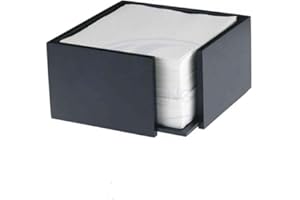 Leone srl PORTATOVAGLIOLI Bamboo CM.19X19X10h Nero APPARECCHIARE