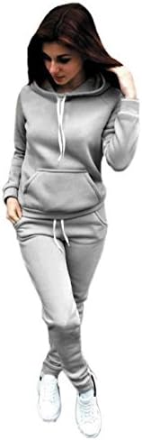 Ceanfly Womens Long Sleeve Two Pieces Stripe-Side Sweatshirt Long Pants Tracksuit Casual Pullover Hoodie Suit Set