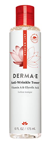 Derma E - Tóner antiarrugas con vitamina A ácido glicólico, 170 ml