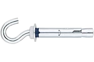 DOJA Industrial | Tacos Anclaje Metalico de Expansion con Gancho | M8-60 | PACK 5 | Tacos hormigon, pared, chapas metalicas | Espiches de pared, Tornillo expansivo, Espirros anclaje, inviolables