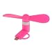 Produktbild IPOTCH 2 In 1 Tragbaren Mini USB Ventilator Lüfter für den Schreibtisch - Rosa