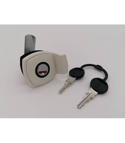 Serrure Réglable Universelle Gauche Pour Tracteur - Acier Zingué, Compatible Poignées AM16628/AM16632
