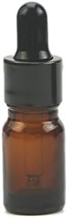 YingNeng Amber Glass Liquid Reagent Pipette perfume Aromatherapy Drop Bottle (5ml)