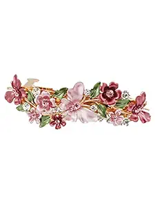 Yellow Chimes Hair Clips for Women Hair Barrette Clips for Girls Pink Butterfly Hairclips French Barrette for Girls and Women Hair Accessories.
