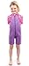 Patterned Lycra Arm Baby Toddler Wetsuit (M, Raspberry-Lilac)